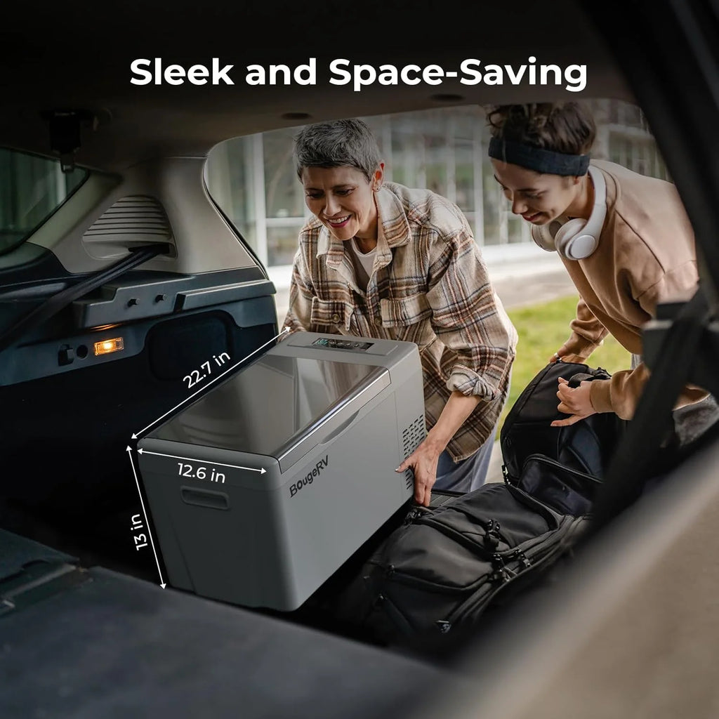 12 Volt Refrigerator 12V Car Fridge 23 Quart Portable Freezer Compressor Cooler 12/24V DC 110~240 Volt AC for Truck Van RV Camper SUV Travel Camping Road Trips Tailgating -7��~50��