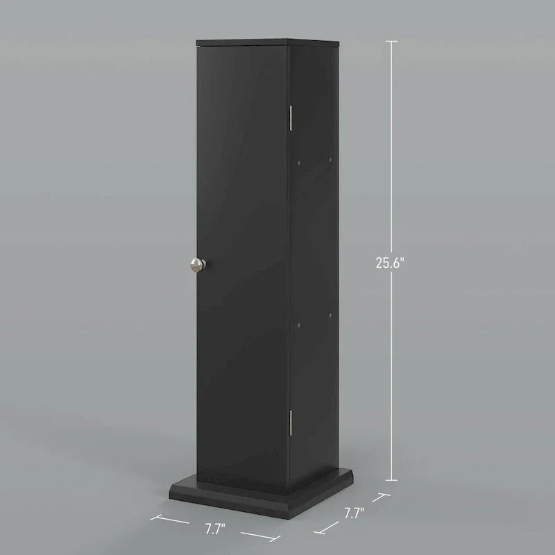 HOMCOM Compact Toilet Paper Cabinet - Corner Floor Storage Organizer with Doors and Shelves for Small Bathrooms