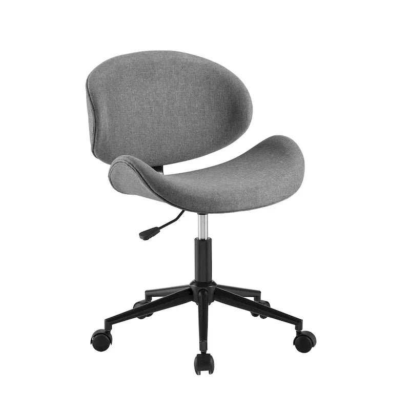 Mid-Century Modern Adjustable Office Chair with Swivel & Casters