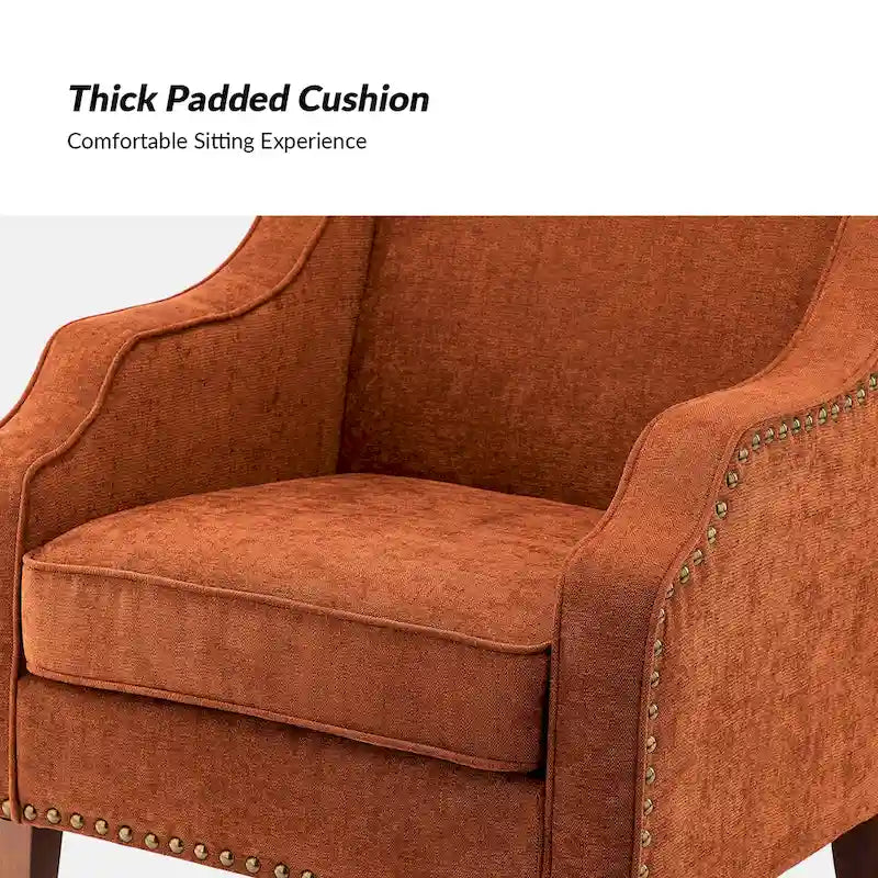 Set of 2 Lucretius Armchairs with Nailhead Trim by HULALA HOME