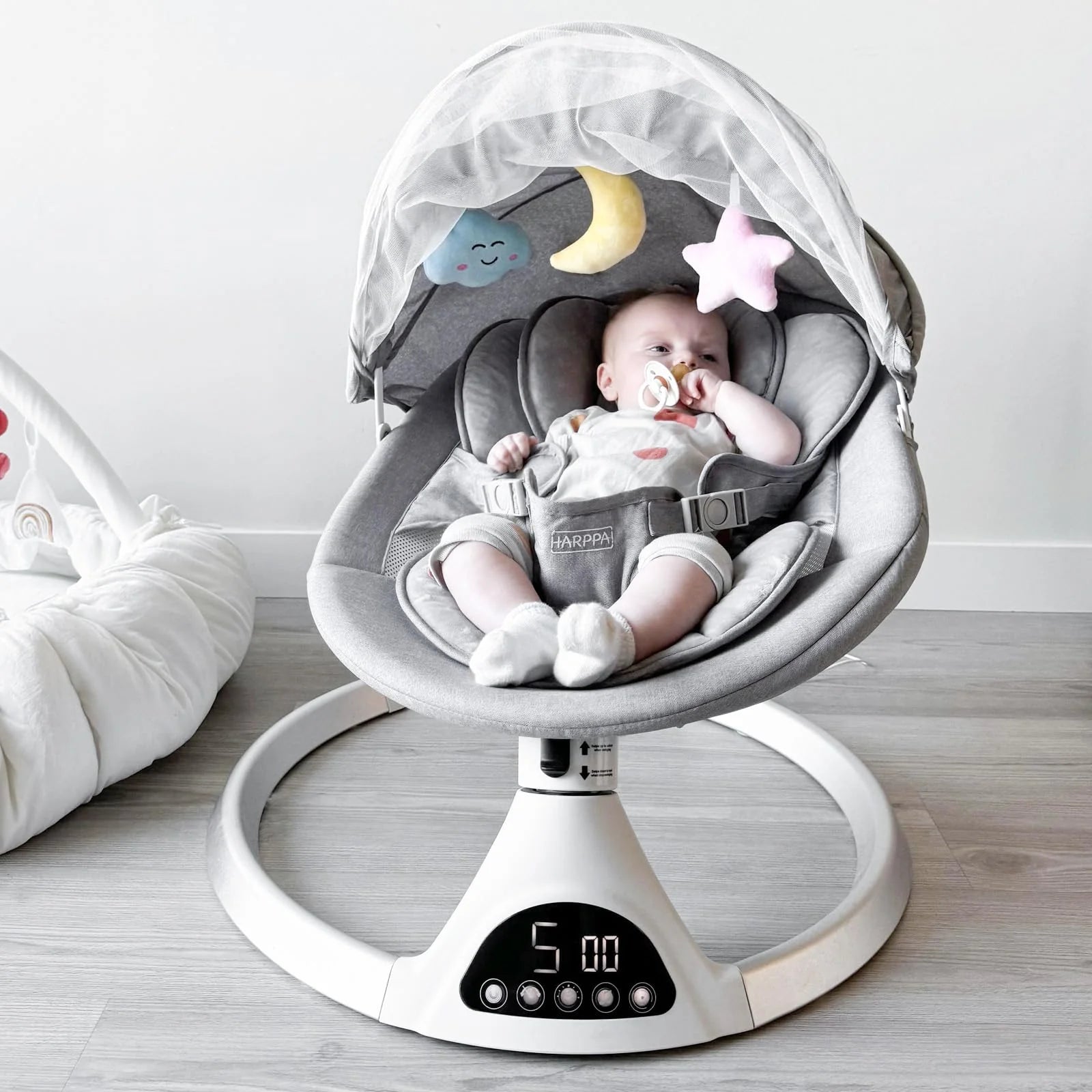 HARPPA Electric Baby Swing for Infants to Toddler with 5 Speed