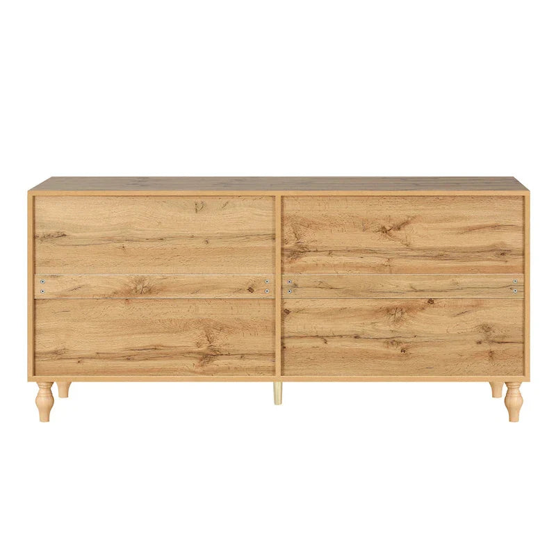 Large Floral Carved Storage Cabinet - Sideboard Buffet