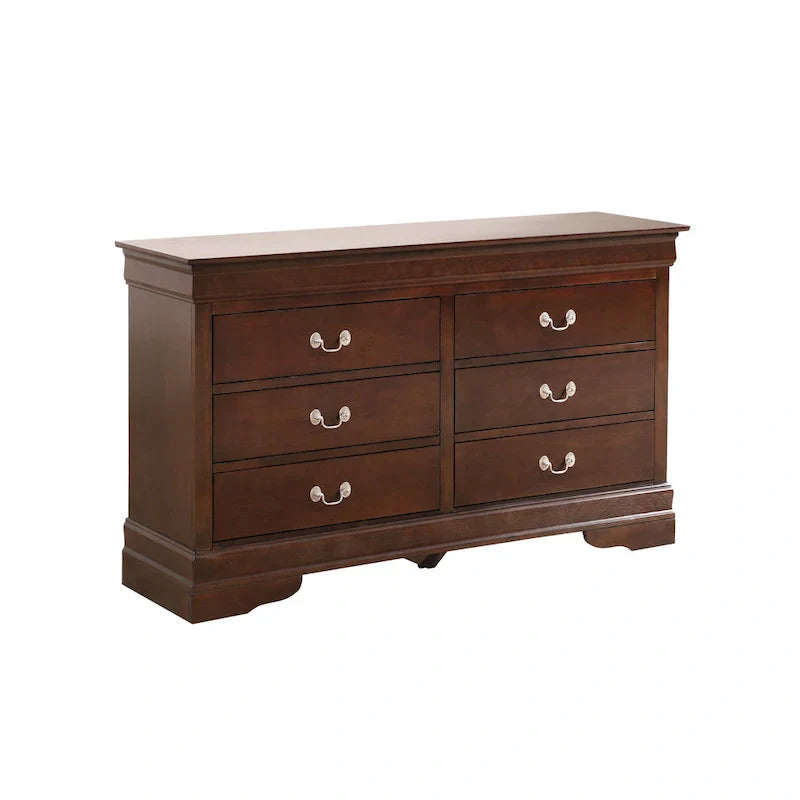 Louis Philippe 6-Drawer Dresser for Bedroom