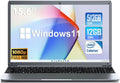 SGIN 15.6inch Laptop 12GB DDR4 512GB SSD Windows 11 with Intel Celeron N5095A Full HD 1920x1080