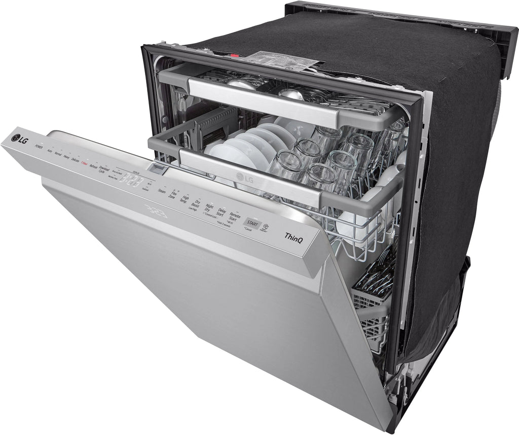 2025 24′′ Top Control Smart Built-In Stainless Steel Tub Dishwasher with 3rd Rack, QuadWash Pro and 42dba – Stainless Steel