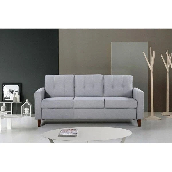 Harrad Mid-Century Modern 3-Piece Tufted Living Room Set