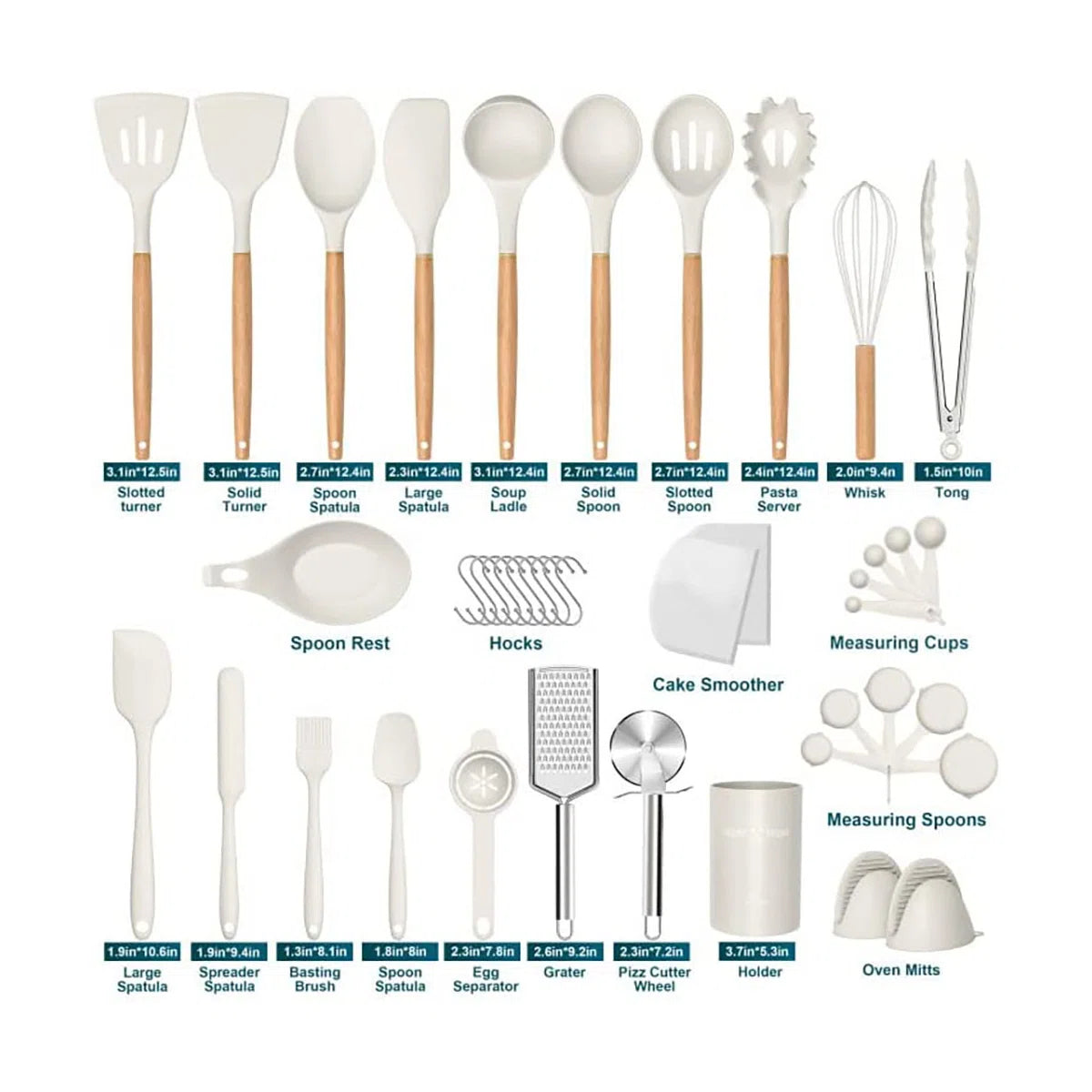 Caannasweis 44 Utensil Set