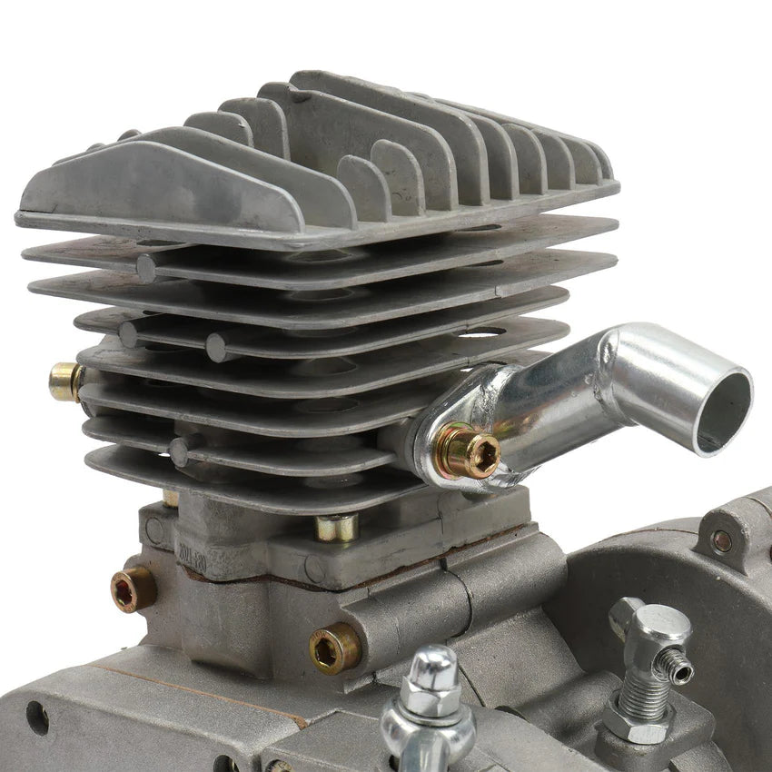 80cc 2-Stroke Engine Bike Motor Kit for 26′′ Bicycles, Silver White