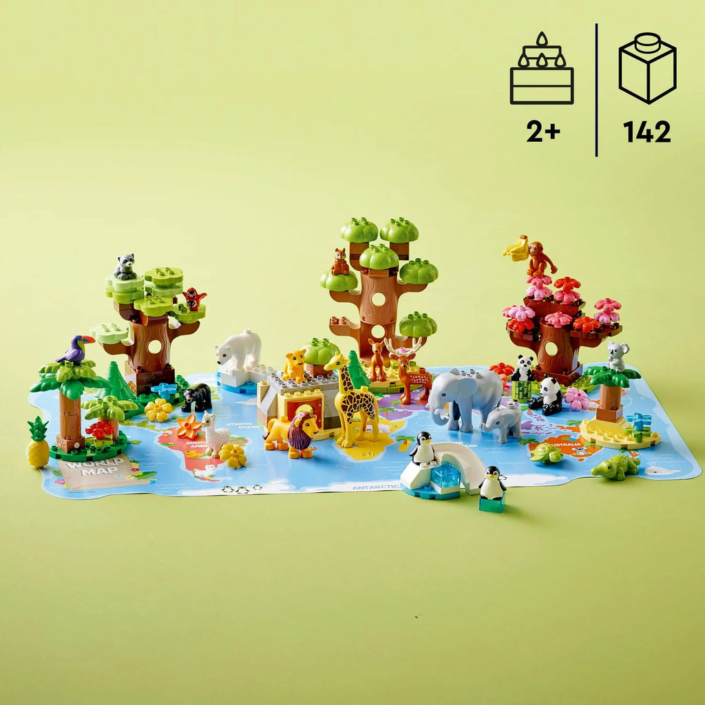 DUPLO Wild Animals of the World 10975 Building Toy Set (142 Pieces)