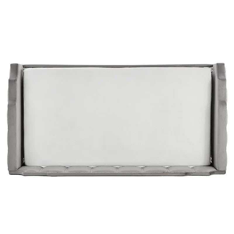 iNSPIRE Q Modern Chareau Glam Grey Velvet Daybed