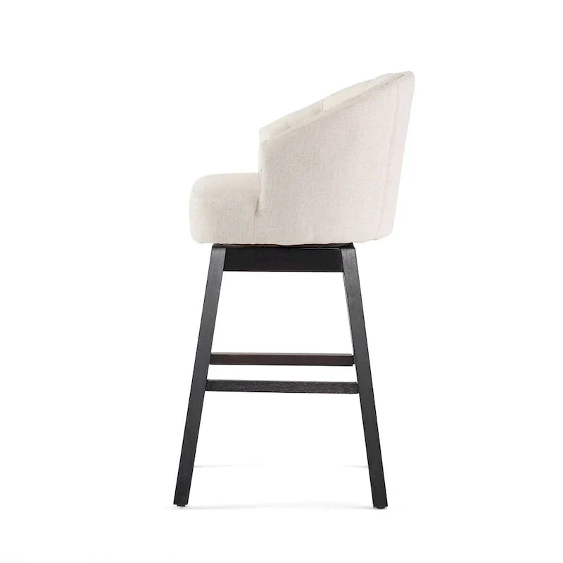 Set of 2 Ogden Beige Swivel Bar Stools by Christopher Knight Home