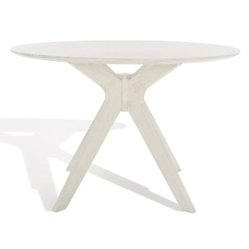SAFAVIEH Couture Meiko 46-Inch Round Dining Table - Dimensions: 46" W x 46" D x 30" H