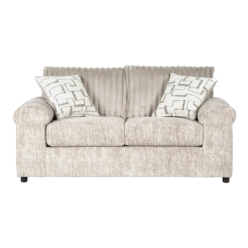 Roundhill Furniture Nason Wide Wale Corduroy Sofa, Loveseat, and Cuddle Chair Collection