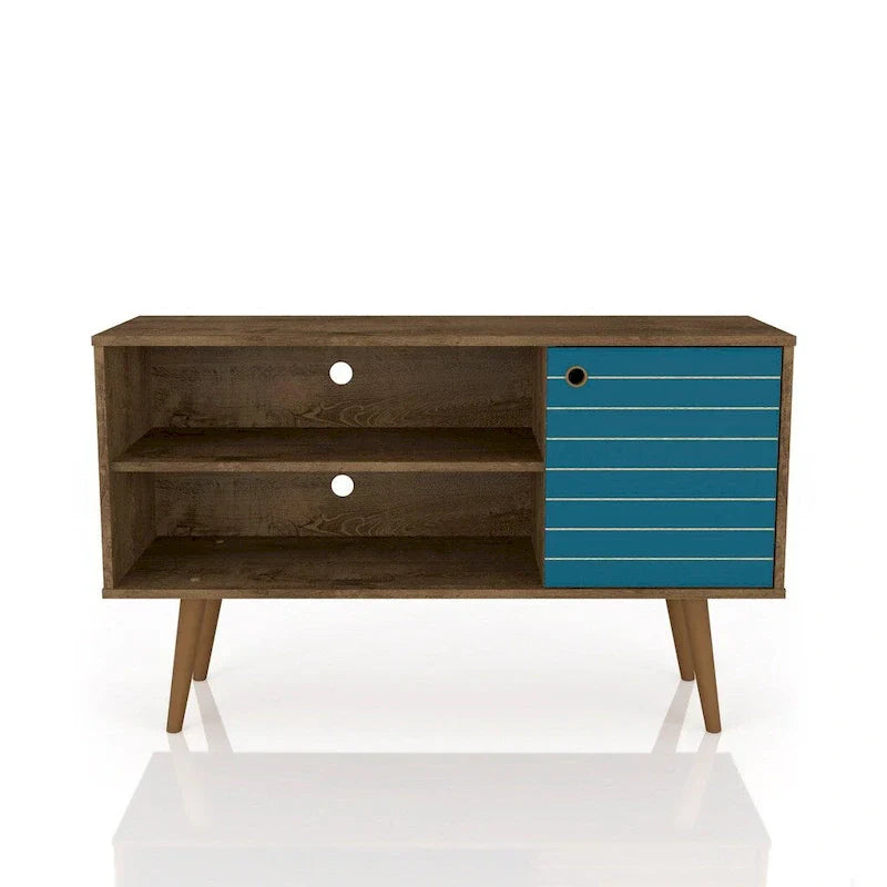 Mid-Century Modern Liberty Dual-Shelf TV Console