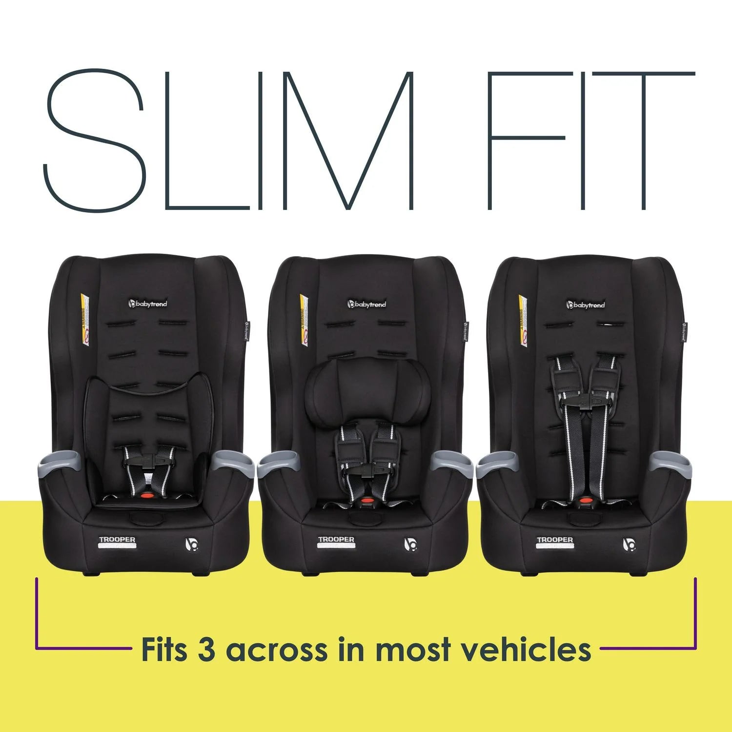 Baby Trend Trooper 3-in-1 Convertible Car Seat - Desert Black