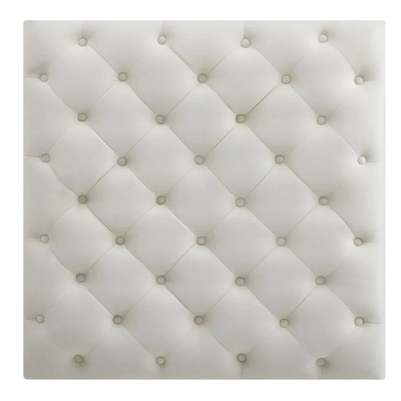 Luxurious Nola Velvet Tufted Extra-Large Ottoman