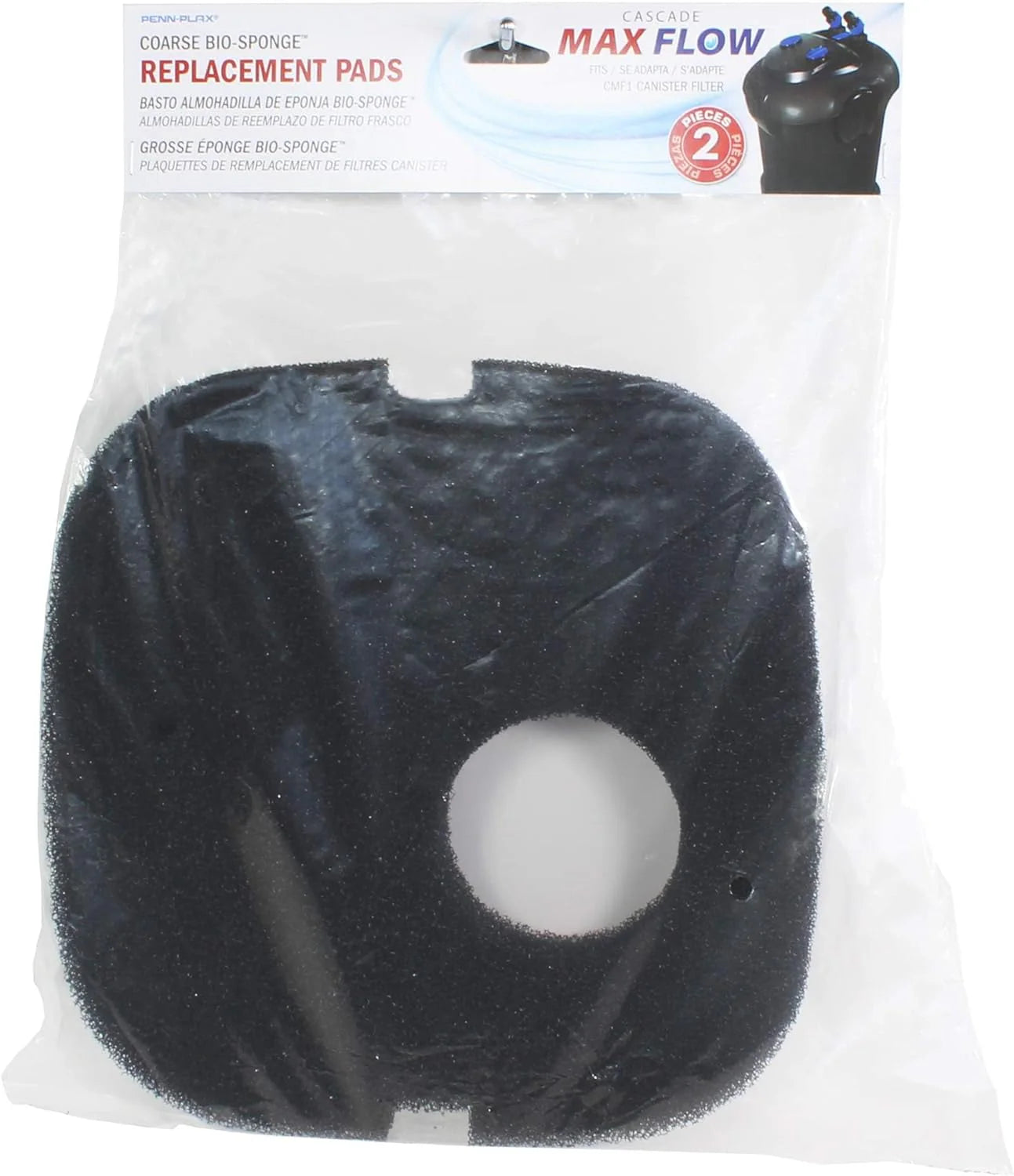 Cascade Max Flow Aquarium Canister Filter – Great for Extra Large Fish Tanks – Perfect for 250+ Gallon Aquariums – 820 Gallons per Hour (GPH)