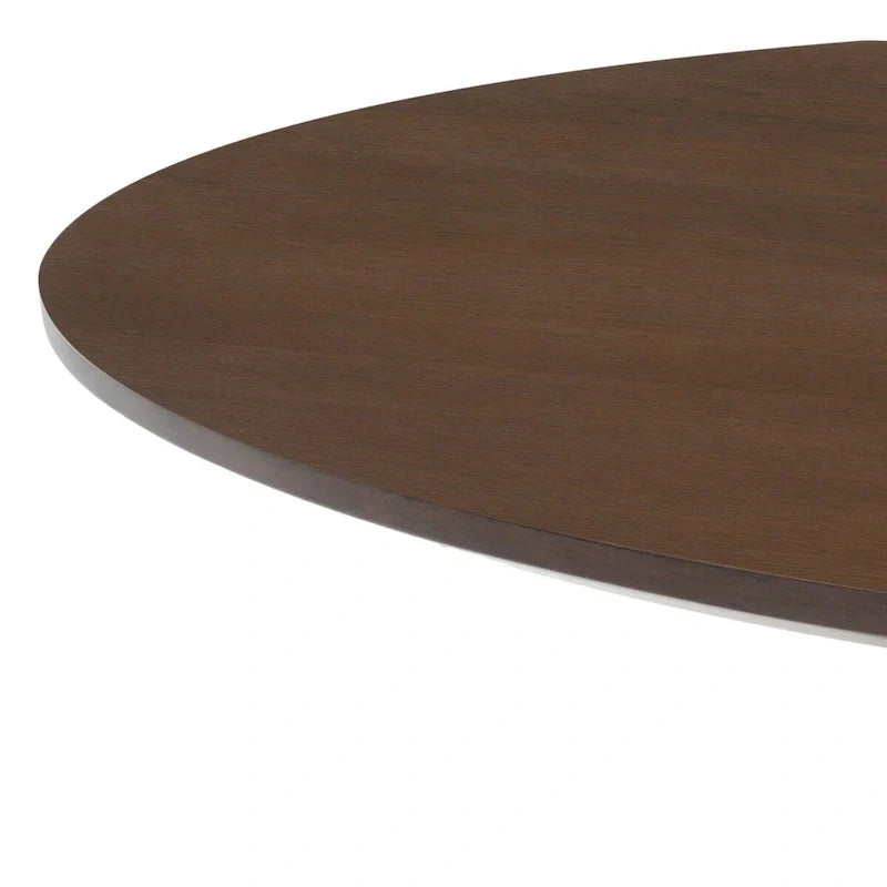 SAFAVIEH Couture Meiko 46-Inch Round Dining Table - Dimensions: 46" W x 46" D x 30" H