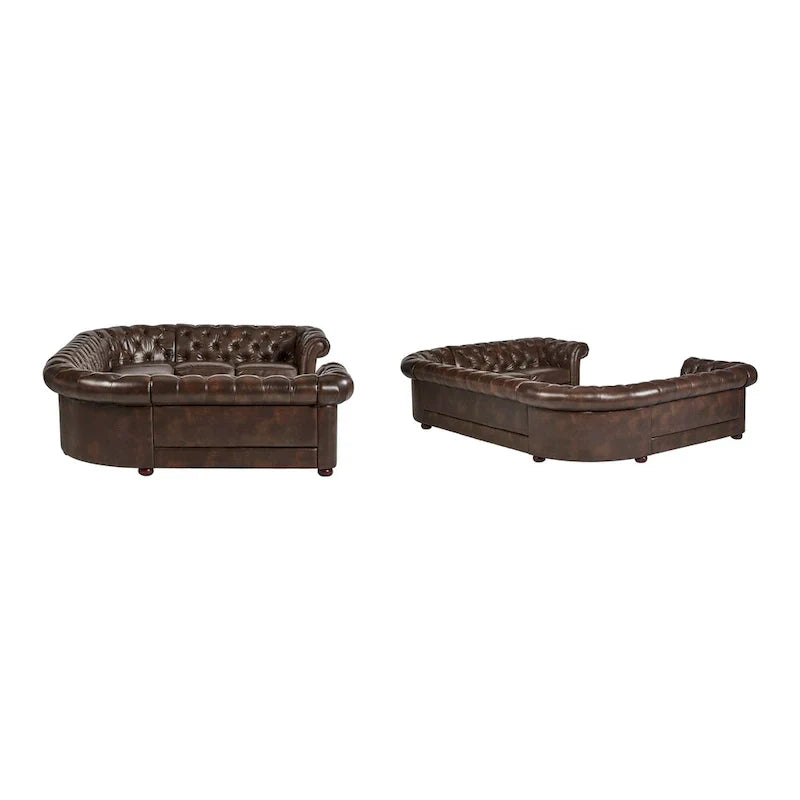 Gdansk 9-Person U-Shaped Chesterfield Sectional Sofa