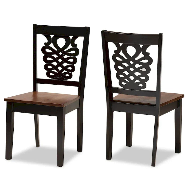 Gervais Modern Transitional 2-Piece Dining Chair Set