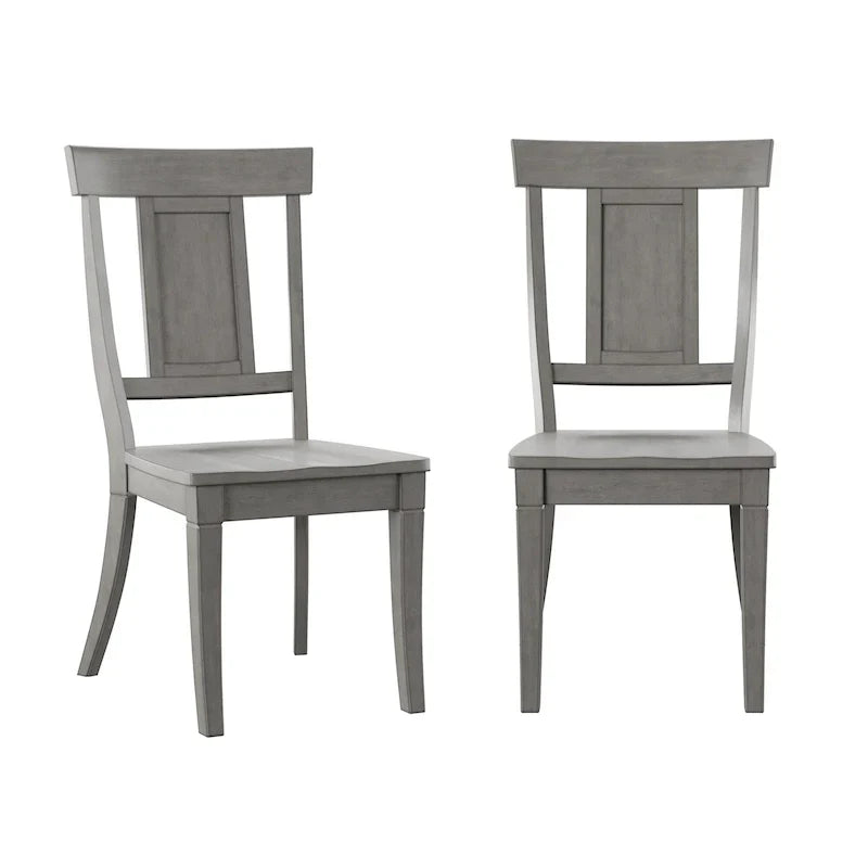 Set of 2 Ronda Wooden Dining Chairs with Panel Back