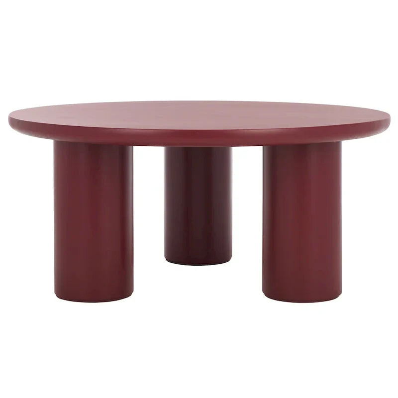 SAFAVIEH Home Mork Round Coffee Table with 3 Legs - 40" W x 40" D x 18" H