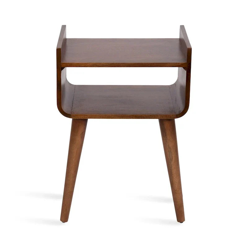 Kate and Laurel Quilby Wooden Side Table - 18 x 14 x 27 Inches