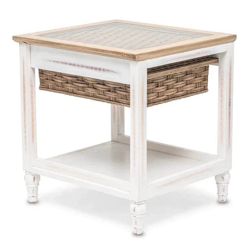 Island Breeze Single-Basket Side Table