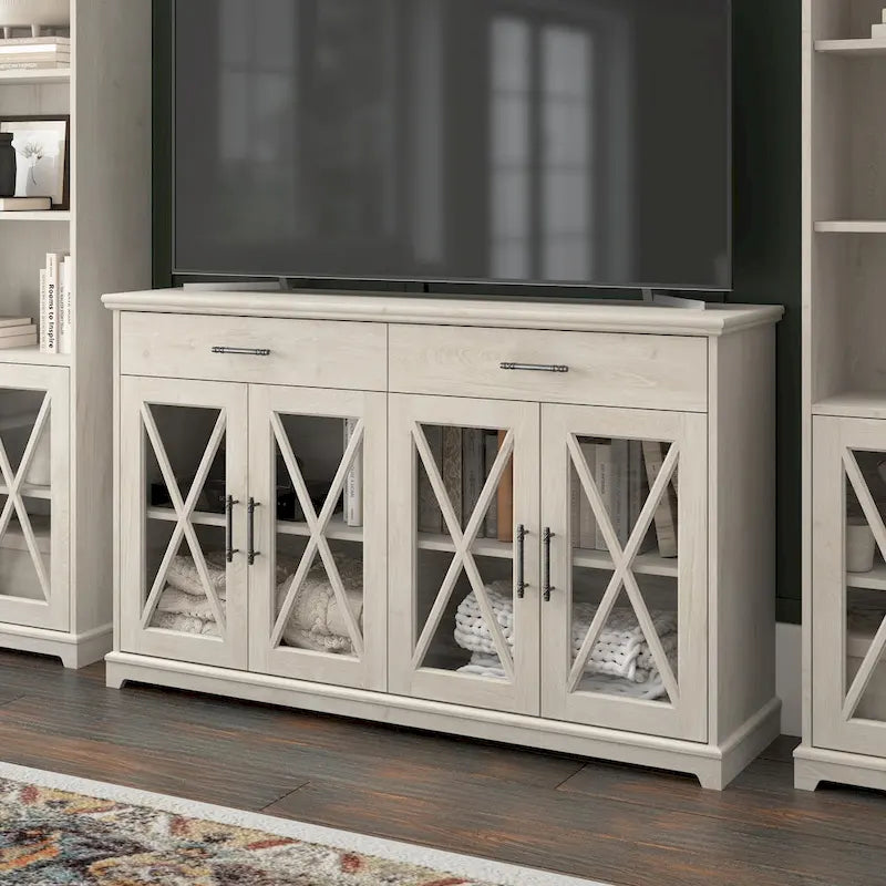 Lennox 60-Inch Buffet Cabinet with Drawers by Bush Furniture