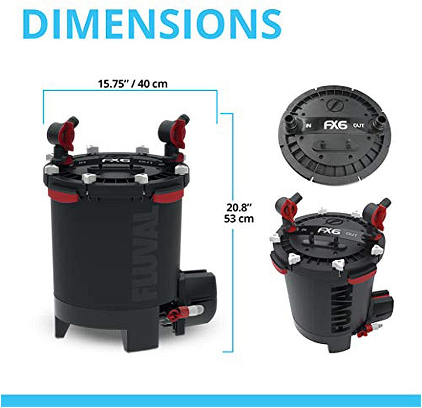 High Performance Aquarium Filter, Canister Filter for Aquariums up to 400 Gal.