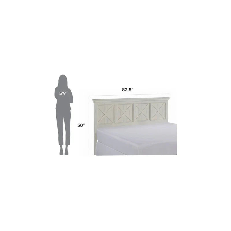Homestyles Off-White Seaside Lodge King Headboard