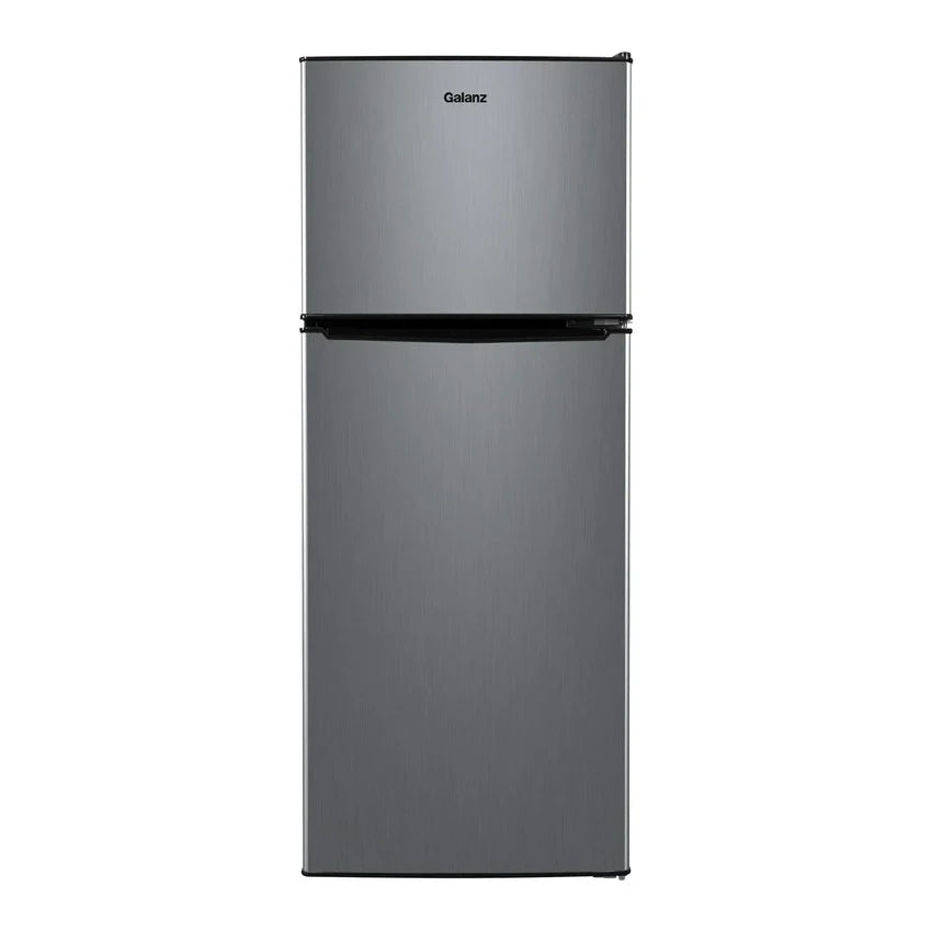 4.6. Cu ft Two Door Mini Refrigerator with Freezer, Stainless Steel