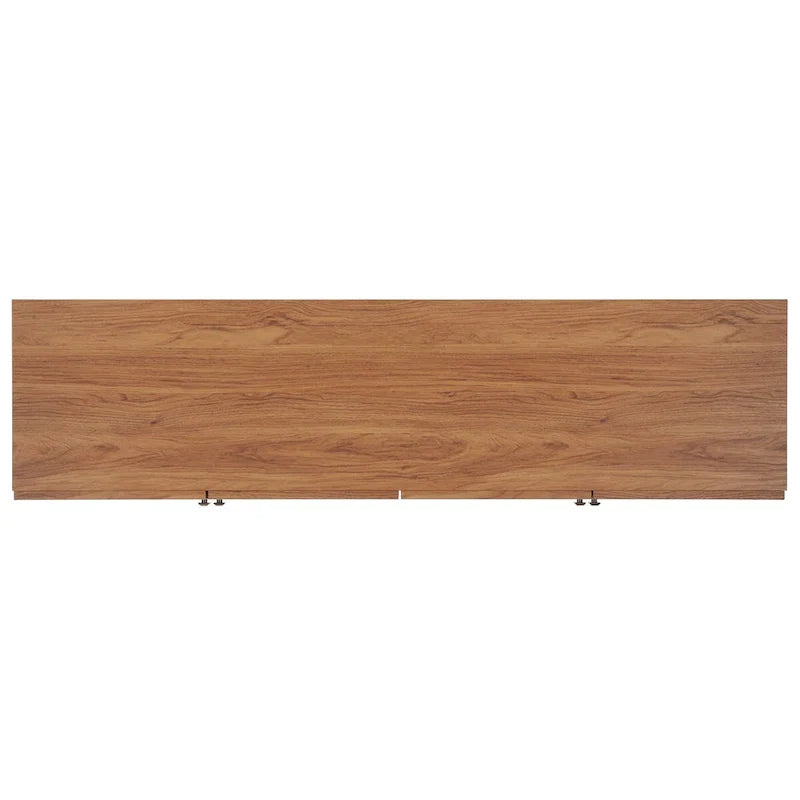 SAFAVIEH Micaela 63-Inch 4-Door Media TV Stand - Dimensions: 63.1" W x 16.3" D x 31.7" H