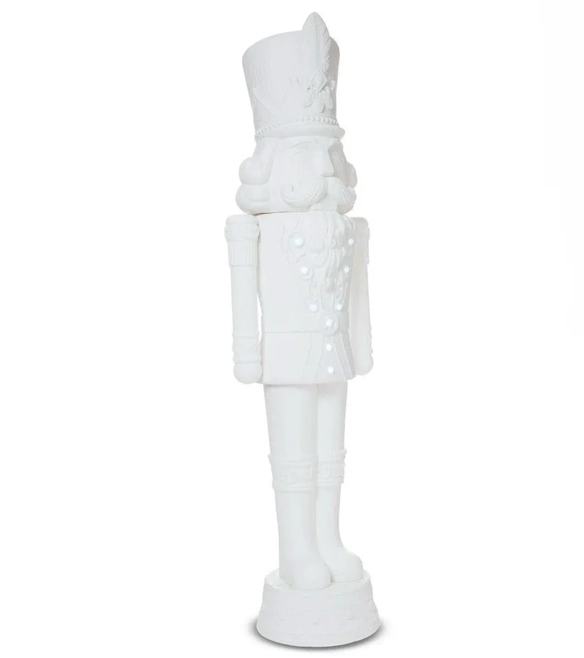 2025 Holiday Time 75” 6 Foot Nutcracker Christmas Statue Decoration, Lights/Music