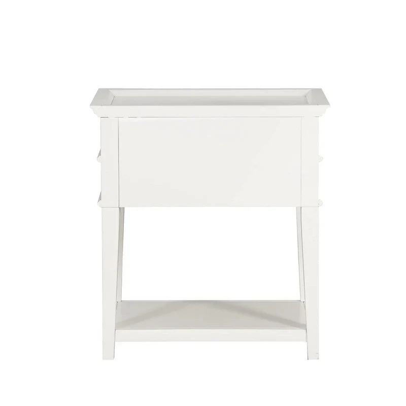 Greyson Living Collette Nightstand with 2-Drawer Tray Top