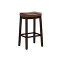 Linon Willamette Espresso & Cognac Bar Stool