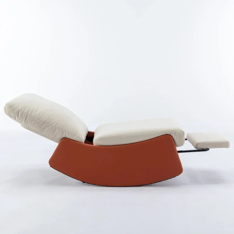 GDFStudio Contemporary Rocking Recliner with Footrest
