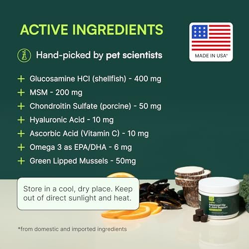 2025 Wuffes Chewable Dog Hip and Joint Supplement for Small & Medium Breeds – Glucosamine & Chondroitin Chews – Dog Joint Supplements & Vitamins – Extended Joint Care – 60 Ct