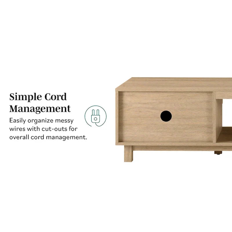Middlebrook Designs Contemporary 70-Inch TV Stand with Fluted Doors