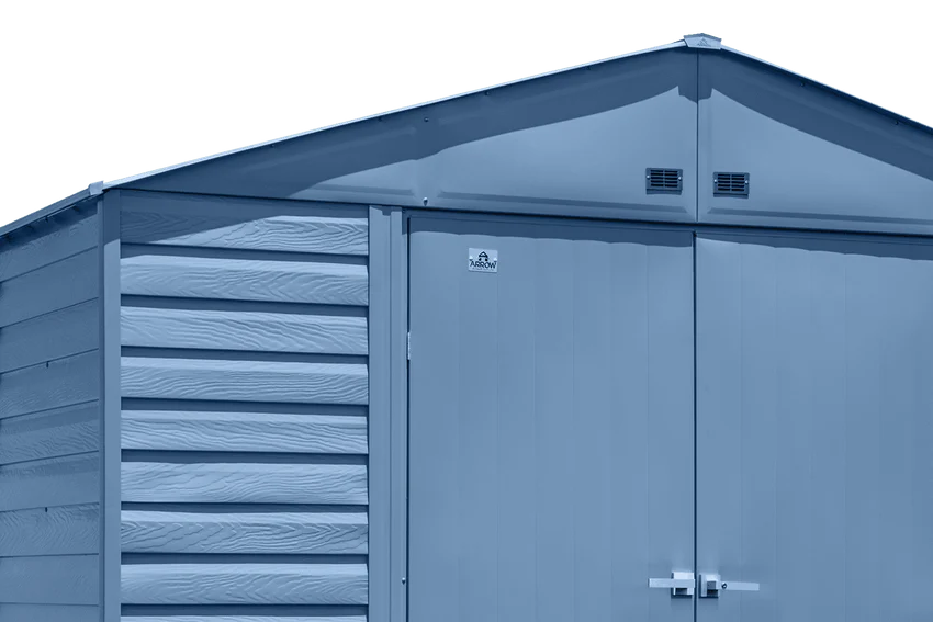 Arrow Select Steel Storage Shed, 10x14, Blue Grey