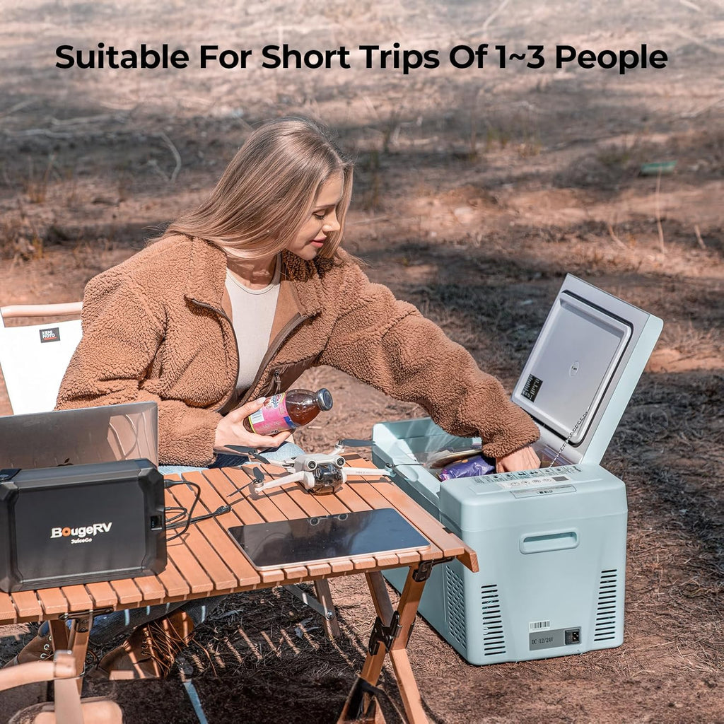 12 Volt Refrigerator 12V Car Fridge 23 Quart Portable Freezer Compressor Cooler 12/24V DC 110~240 Volt AC for Truck Van RV Camper SUV Travel Camping Road Trips Tailgating -7��~50��