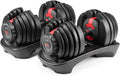 Bowflex SelectTech 552 Adjustable Dumbbells (pair), 2.3C23.8 kg, space-saving home fitness equipment