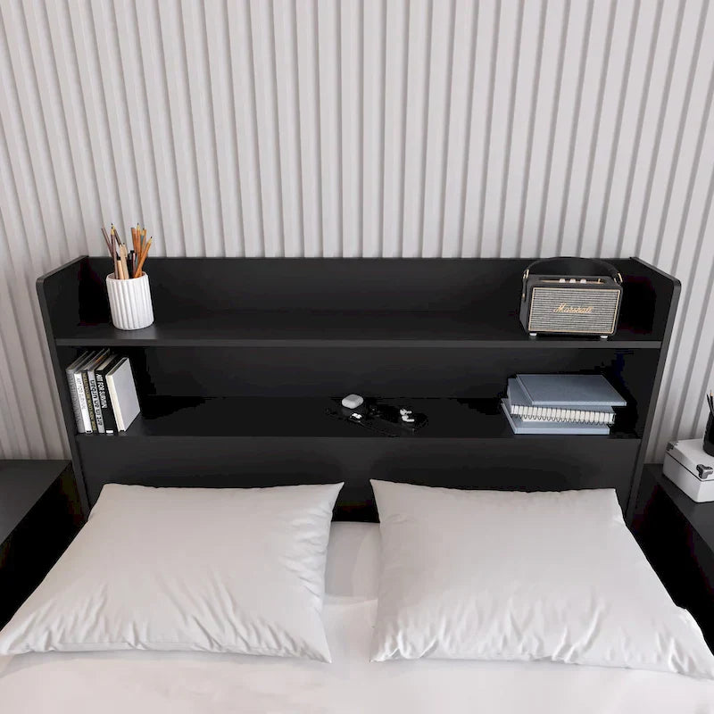 Hunter Headboard with Built-In Bookcase