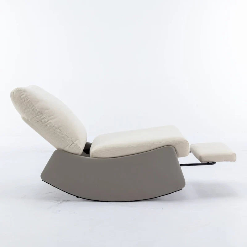 GDFStudio Contemporary Rocking Recliner with Footrest