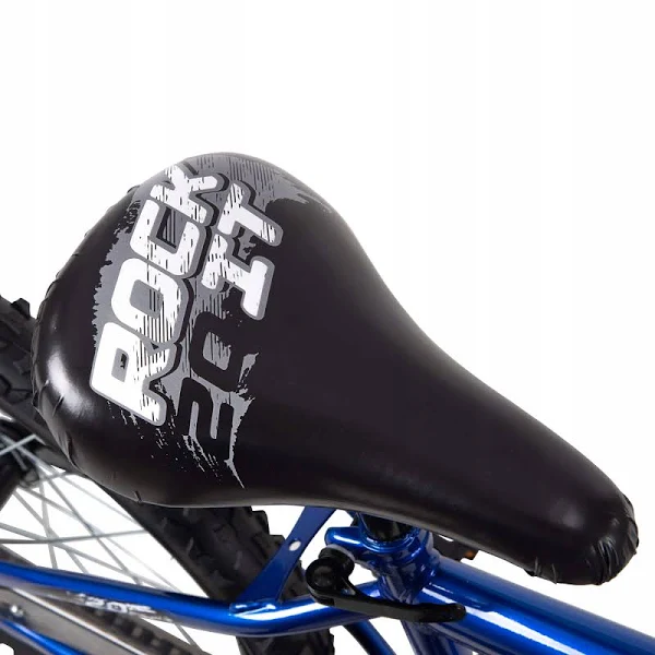 Huffy Rock It Boys Bike, 20-Inch, Royal Blue, Durable Steel Frame, Easy Assembly, Coaster Brake