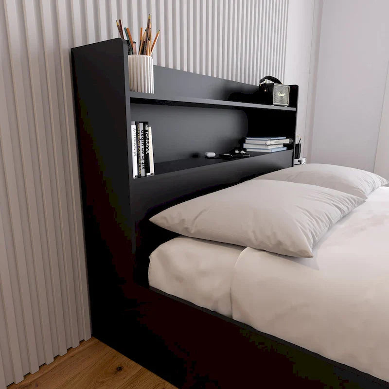 Hunter Headboard with Built-In Bookcase