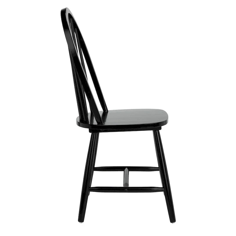 Set of 2 SAFAVIEH Delcie Oval Back Spindle Dining Chairs - Dimensions: 17.9" x 19.7" x 37"