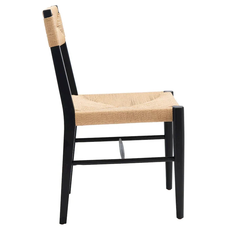 SAFAVIEH Couture Shazia Rattan Dining Chair Set (2 Pieces) - Dimensions: 16.3" W x 21.3" L x 34" H