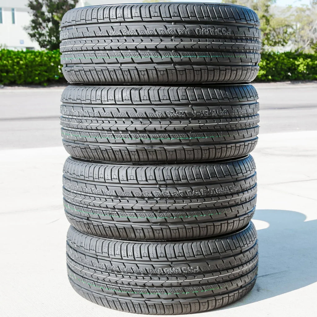 Set of 4 (quad) 265/50R20 112V XL full season tires suitable for: 2014-15 Jeep Grand Cherokee Summit, 2019-20 Jeep Grand Cherokee Limited X