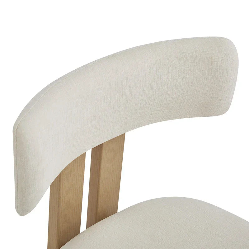 Set of 4 Astura Upholstered Dining Chairs with Iron Frame by Christopher Knight Home